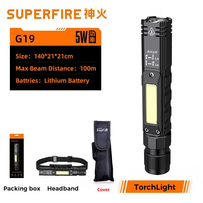 SUPERFIRE G19-S LED COB Ma boutique