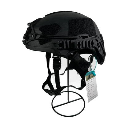 Casque tactique haute coupe avec rails latéraux