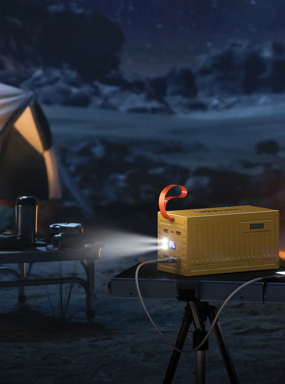 QOOVI 60000mAh Power Bank - Charge Rapide 22.5W PD QC 3.0, Station de Charge Haute Capacité BLACKBEARD OUTDOOR INDUSTRIES