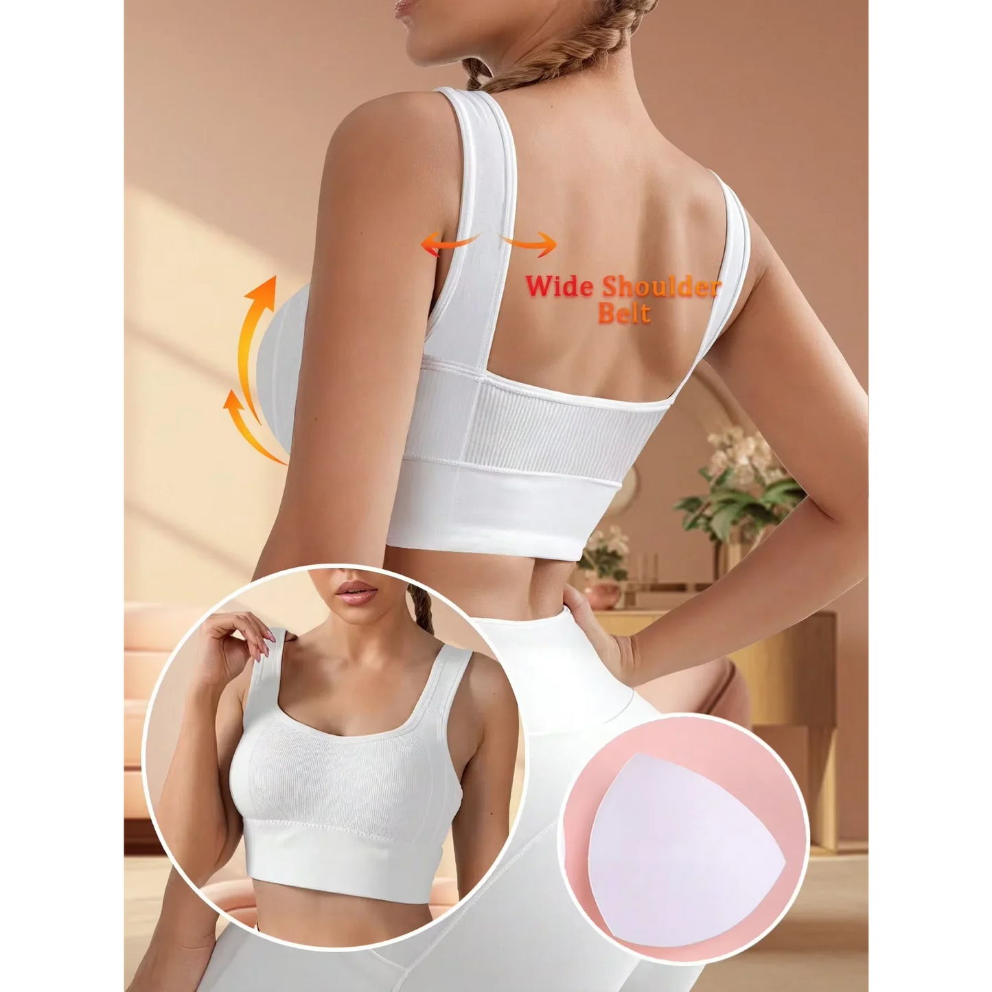 Brassière Sport Femme Respirante – Sans Coutures, Anti-Transpiration, Yoga & Fitness