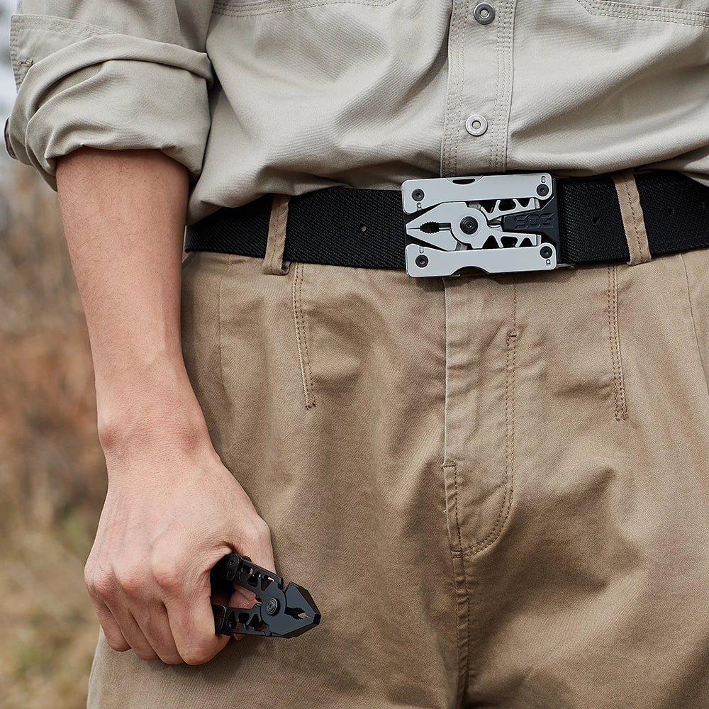 SOG Sync I Traveler EDC Multi-tool with 10 Survival Tools, Tactical & Outdoor Camping Supplies, Portable Travel & Hiking Kit Set BLACKBEARD OUTDOOR INDUSTRIES