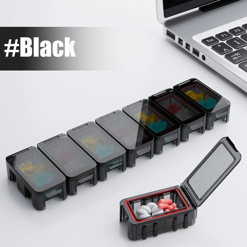 Pilulier Hebdomadaire XXL – Organiseur de Médicaments 7 Jours avec Compartiments Amovibles Ma boutique