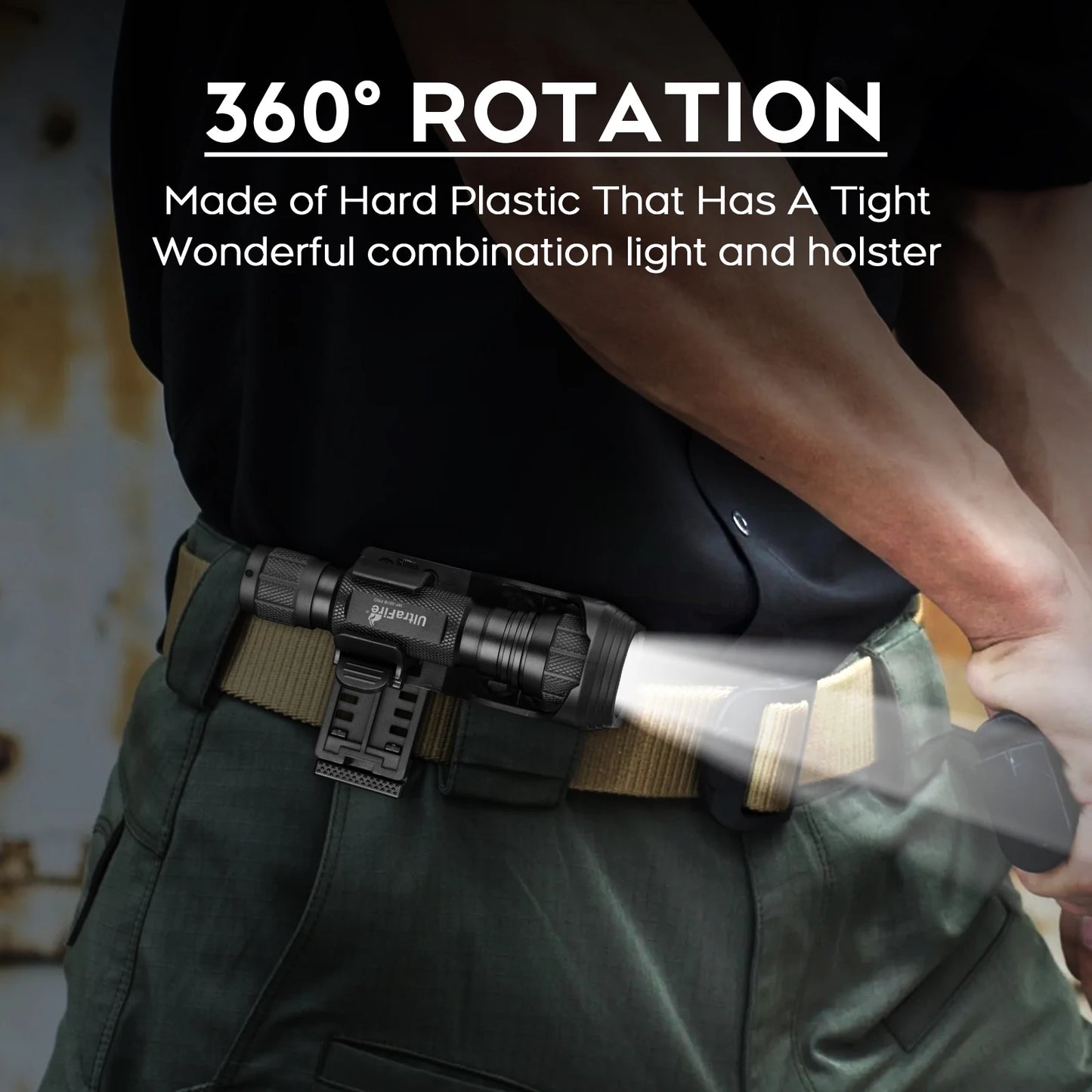 Lampe Torche Tactique UltraFire WF-501B Pro – 1200 Lumens Rechargeable avec Clip Ceinture Tactique W66 - BLACKBEARD OUTDOOR INDUSTRIES