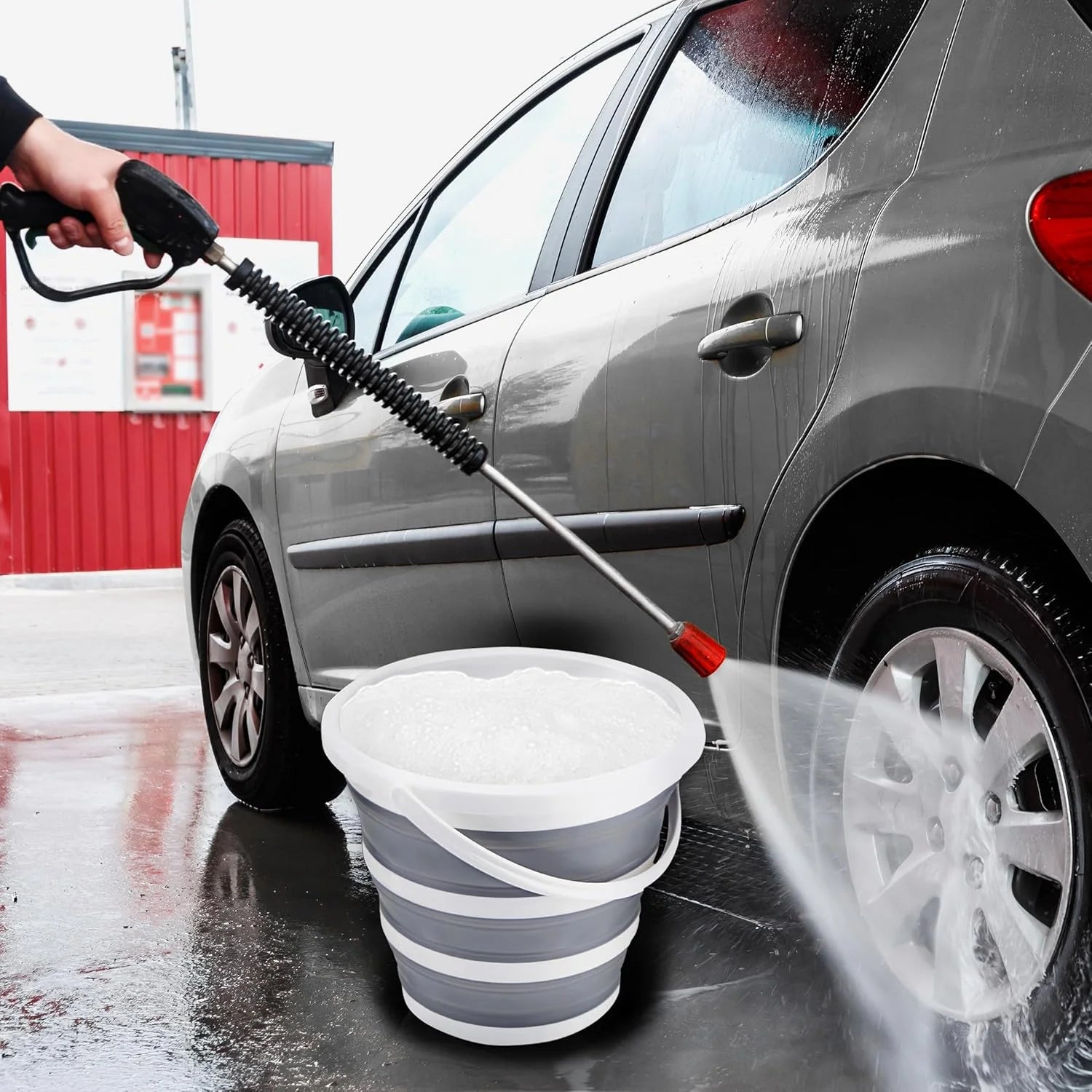 Seau Pliable en Silicone 10L – Seau Multi-Usage pour Pêche, Camping, Lavage de Voiture, Maison - BLACKBEARD OUTDOOR INDUSTRIES