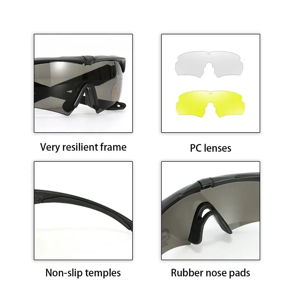 Lunettes Tactiques Professionnelles – Vision HD, Protection Totale & Confort Inégalé - BLACKBEARD OUTDOOR INDUSTRIES