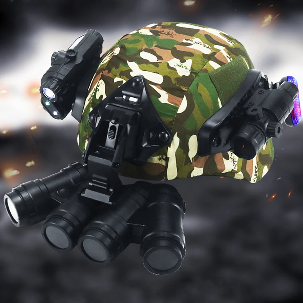 Kit Casque Tactique Enfant Airsoft – Vision Nocturne, Lampe & Visée Laser Multifontions - BLACKBEARD OUTDOOR INDUSTRIES