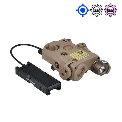 WADSN PEQ-15 LA-5C Désignateur Laser Tactique Rouge Vert Bleu – Rail 20mm - BLACKBEARD OUTDOOR INDUSTRIES