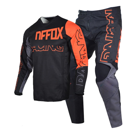 DFFOX Kit Moto MX – Jersey + Pantalon Motocross Enduro DH MTB Offroad – Unisexe S à XXXL - BLACKBEARD OUTDOOR INDUSTRIES