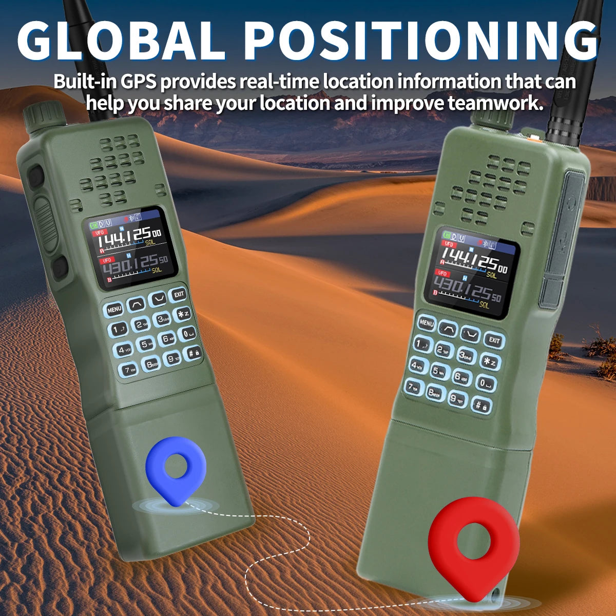 Radio portable Baofeng AR-152 PRO avec GPS et Bluetooth