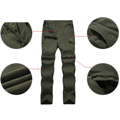 Pantalon Tactique Femme 2-en-1 – Séchage Rapide, Imperméable, Convertible Short - BLACKBEARD OUTDOOR INDUSTRIES