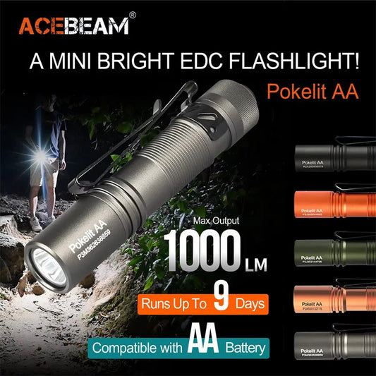 ACEBEAM pokelit AA 14500 flashlight AA torch 950 lumen Ma boutique