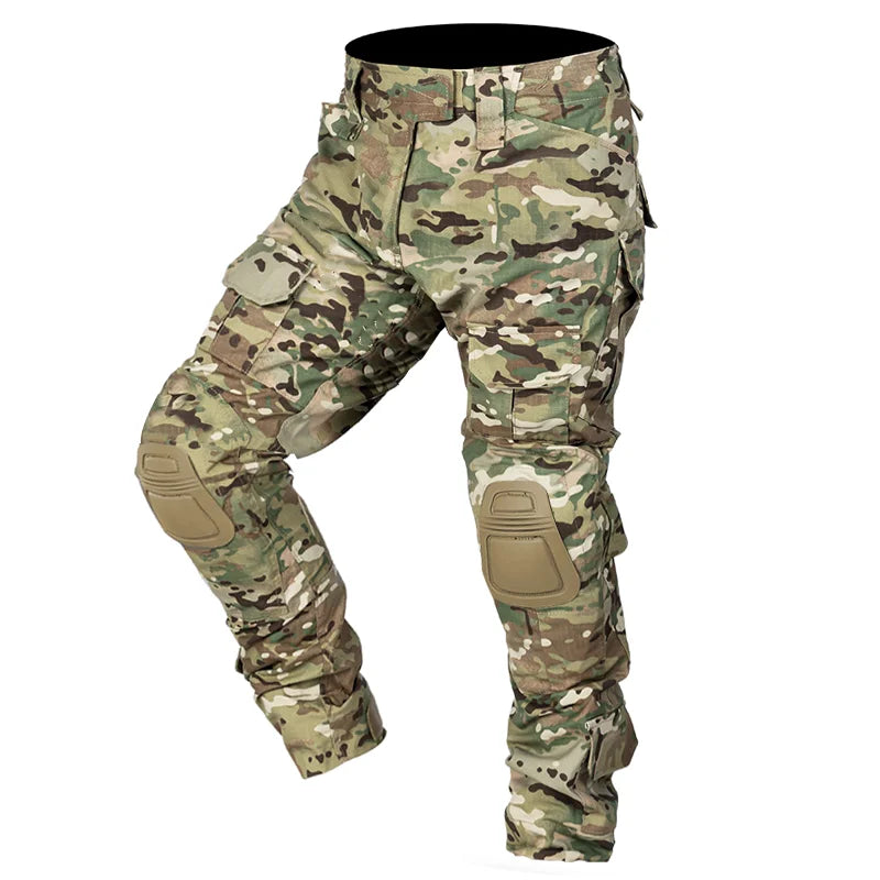 Pantalon de Combat Militaire avec Genouillères - Camouflage Multicam CP | Tactique, Travail et Chasse BLACKBEARD OUTDOOR INDUSTRIES