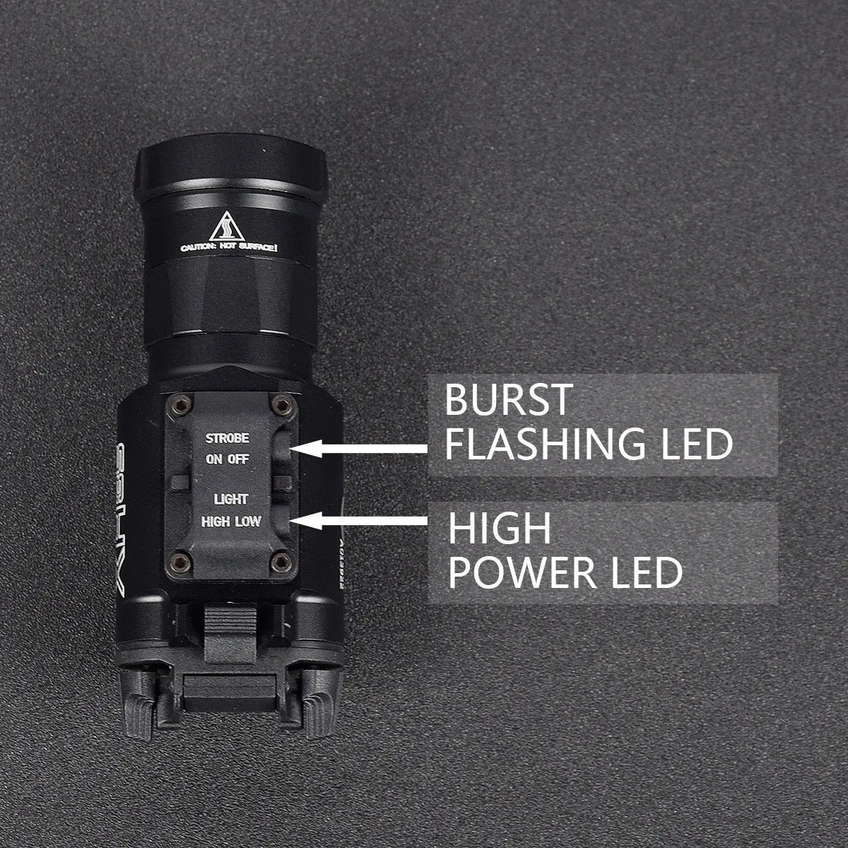 Lampe Tactique X300 Ultra / XH35 / X300V – LED Haute Puissance pour Rail 20mm - BLACKBEARD OUTDOOR INDUSTRIES