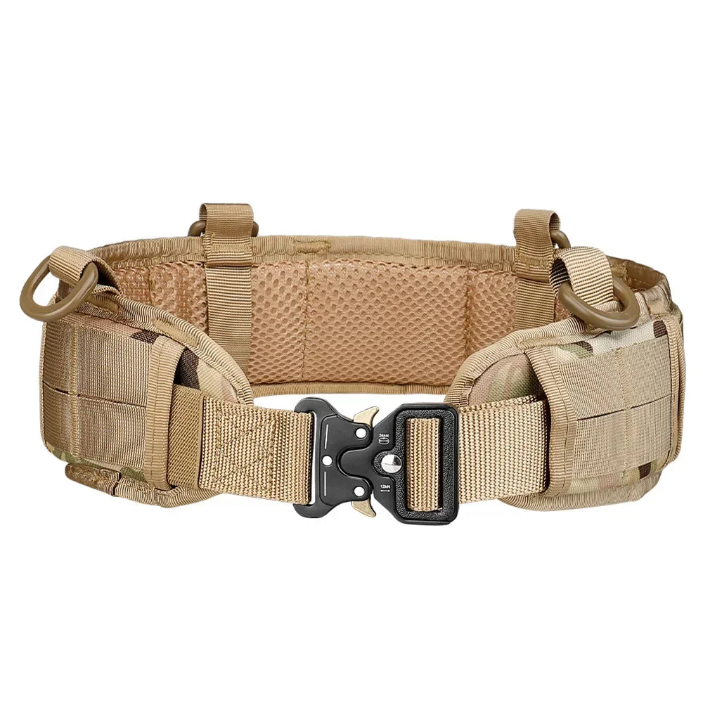 Ceinture Tactique MOLLE Réglable – Boucle à Dégagement Rapide | Ceinture de Combat Multifonction pour Activités Outdoor - BLACKBEARD OUTDOOR INDUSTRIES