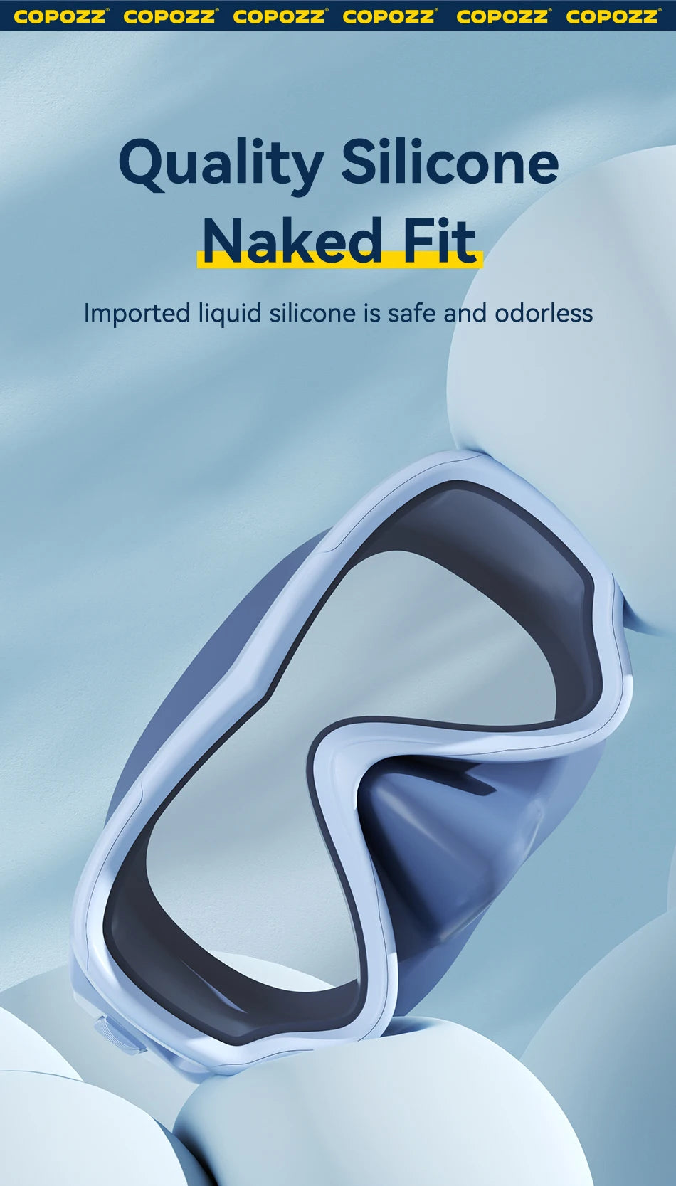 COPOZZ Masque de Plongée Enfant 4–15 ans – Masque Intégral HD Anti-Buée avec Tuba Amovible - BLACKBEARD OUTDOOR INDUSTRIES