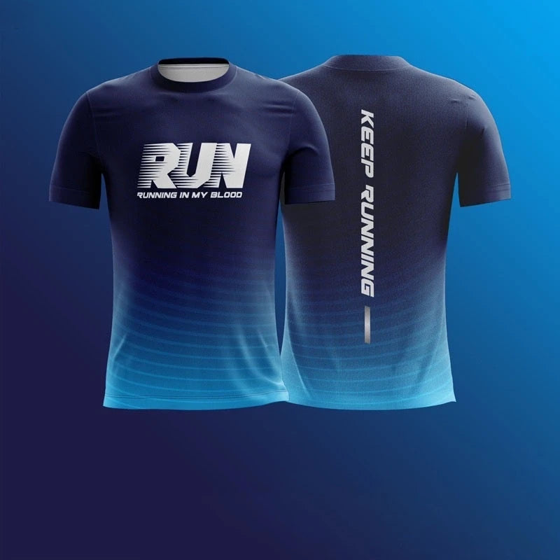 T-Shirt Running 3D Print – Imprimé Lettres – Respirant à Séchage Rapide – Unisexe - BLACKBEARD OUTDOOR INDUSTRIES