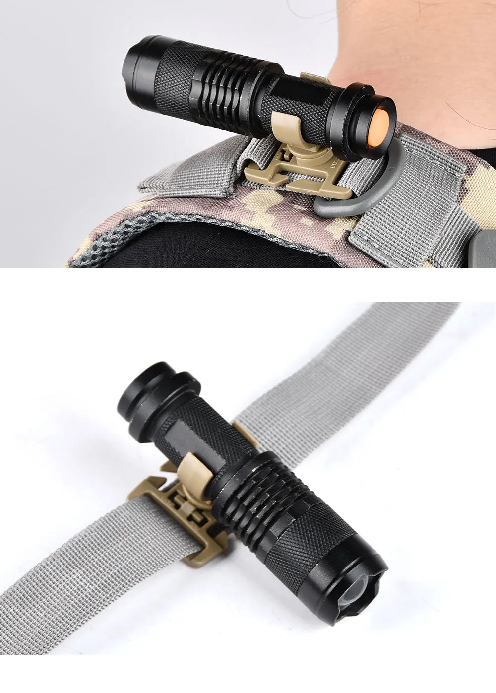 Sac à Dos Tactique avec Système MOLLE WADSN – Gilet de Combat avec Fixation pour Lampe Torche LED, Éclairage Haute Luminosité pour Randonnée et Activités Outdoor BLACKBEARD OUTDOOR INDUSTRIES