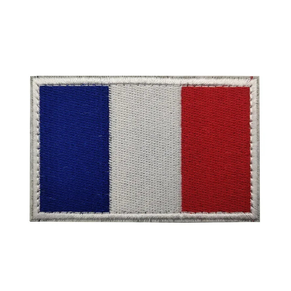 Patch Drapeau France IR Réfléchissant – Badge Tactique Brodé pour Casquette, Sac, Brassard - BLACKBEARD OUTDOOR INDUSTRIES