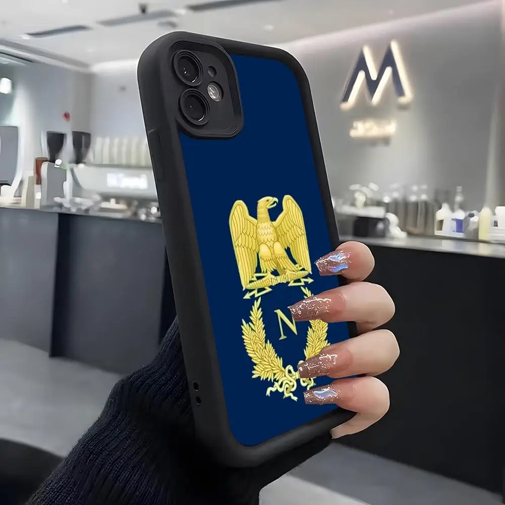 Coque iPhone Armoiries de Napoléon – Silicone Souple Anti-Rayures