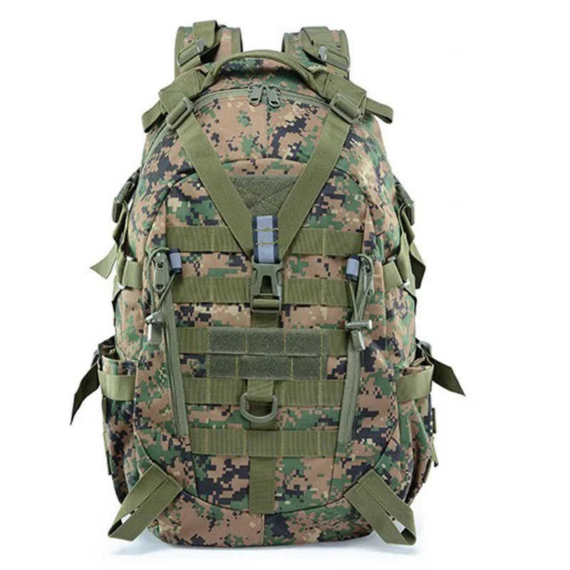 Sac à Dos Tactique 30-40L Homme – Compatible MOLLE, Camouflage, Camping & Randonnée