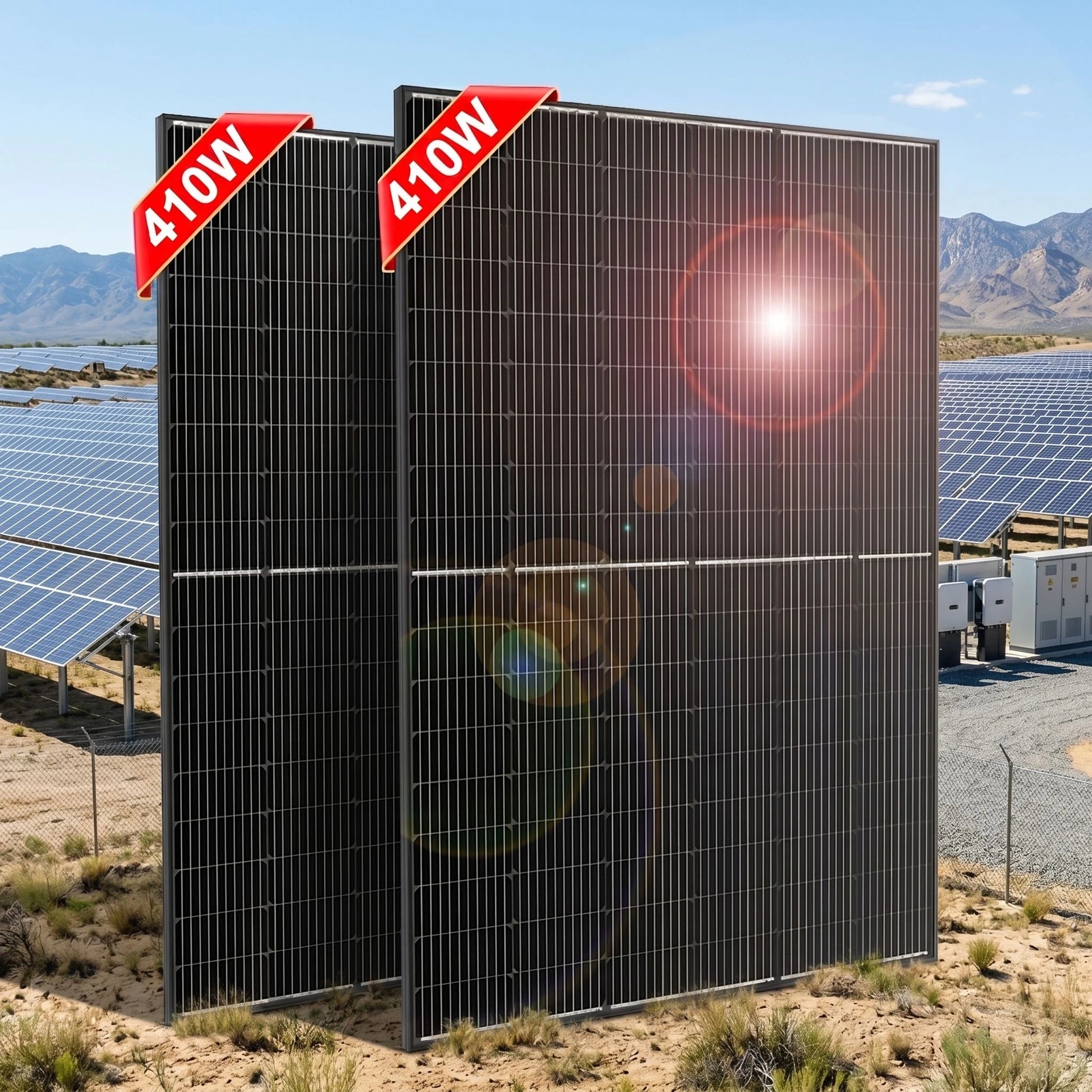 Panneau solaire DOKIO 400W-800W - étanche, alimentation solaire pour maison (inverter non inclus) - BLACKBEARD OUTDOOR INDUSTRIES