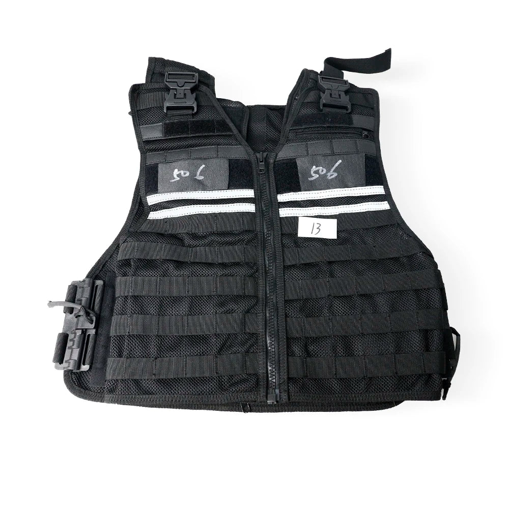 Gilet Tactique MOLLE Ajustable – Oxford Haute Densité, Bandes Réfléchissantes, Détachement Rapide | Airsoft, Sécurité