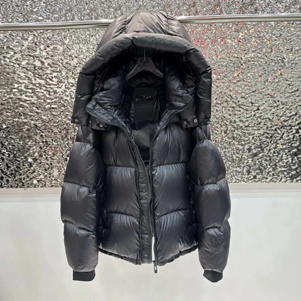 Doudoune Femme Courte Brillante — 90% Duvet Canard Blanc | Capuche, Coupe Oversize S à XXL - BLACKBEARD OUTDOOR INDUSTRIES