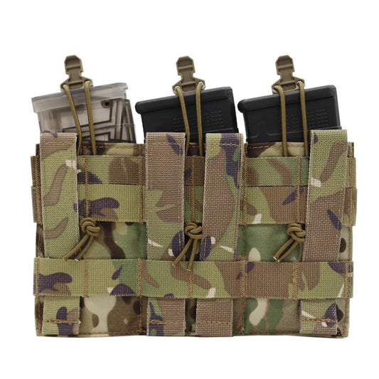 Porte-Chargeur Triple Tactique MOLLE – Nylon 500D | Compatible 556 M4 M16 | 6 Coloris - BLACKBEARD OUTDOOR INDUSTRIES