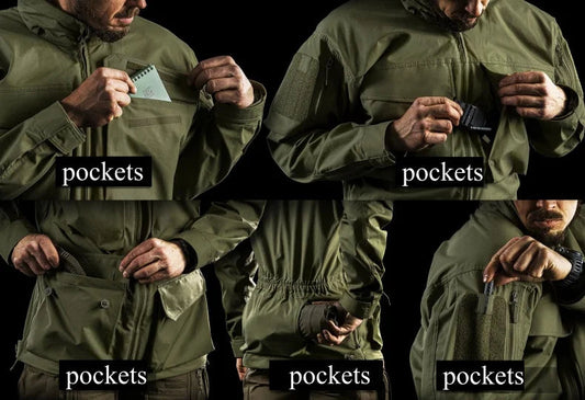 M2 Tactical Windbreaker Jacket – Veste de Travail Camouflée Imperméable à Capuche pour Randonnée, Sports et Activités en Extérieur BLACKBEARD OUTDOOR INDUSTRIES