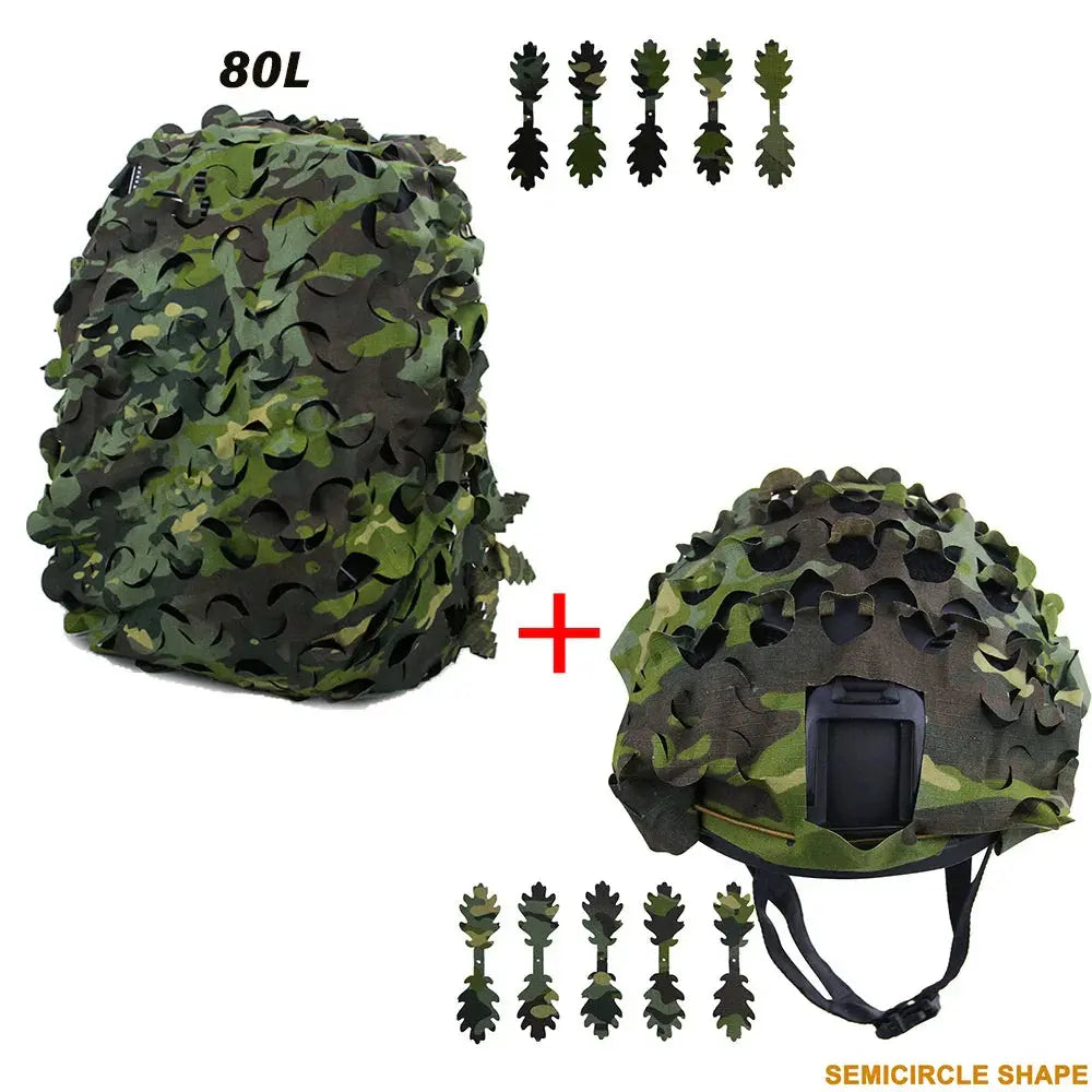 Kit Camouflage 3D Laser Cut – Couvre-Sac à Dos & Couvre-Casque Tactique Ma boutique