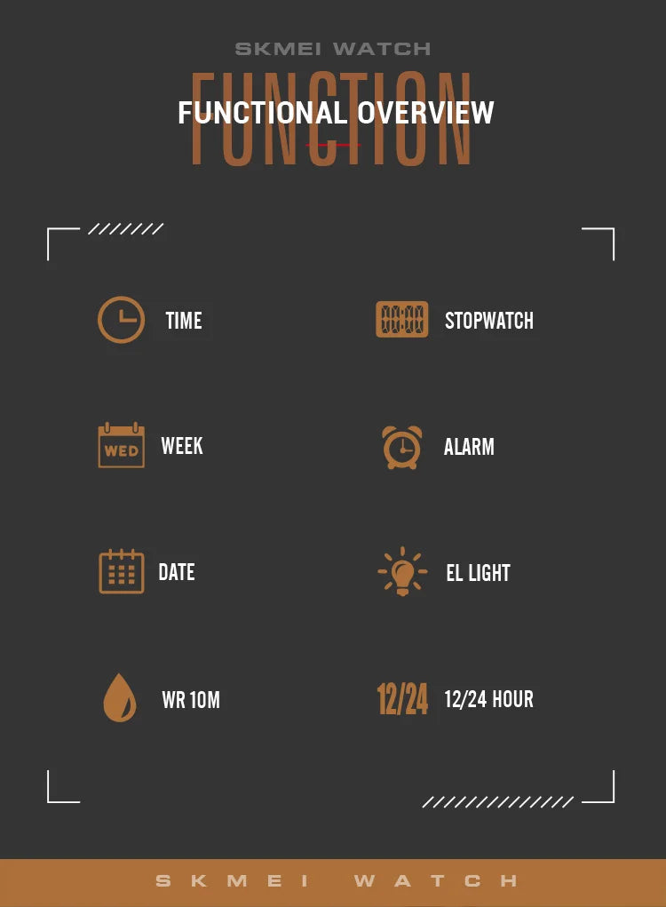 Montre Digitale Sportive Homme SKMEI 2358 – Énergie Solaire, Étanche 5Bar, Chronographe - BLACKBEARD OUTDOOR INDUSTRIES