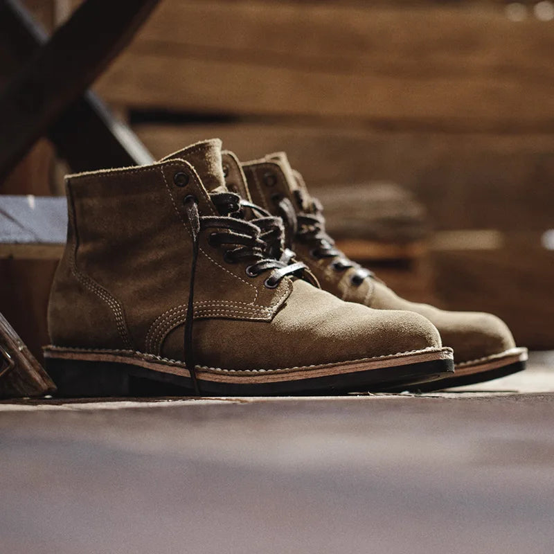 Boots Desert Vintage MADEN M43 – Cuir Suède Combat Homme