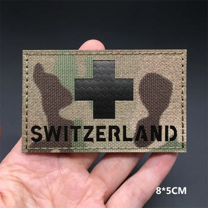 Patches Drapeaux Nationaux 3D Multicam – Réfléchissant IR, Découpe Laser, Hook & Loop | Tactique, Airsoft, DIY | 45+ Pays - BLACKBEARD OUTDOOR INDUSTRIES
