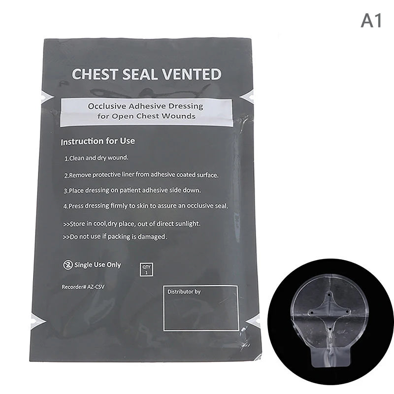 Pansement thoracique occlusif avec ou sans évent