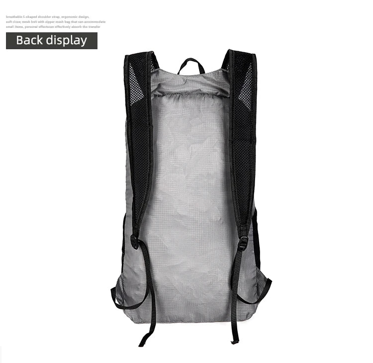 Sac à Dos Pliable 18L Ultra-Léger – Sac de Voyage, Randonnée, Cyclisme et Escalade - BLACKBEARD OUTDOOR INDUSTRIES
