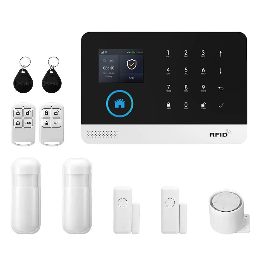 Kit Alarme Connectée WiFi 4G PGST — Détecteur Mouvement, Capteur Porte, Application Tuya - BLACKBEARD OUTDOOR INDUSTRIES