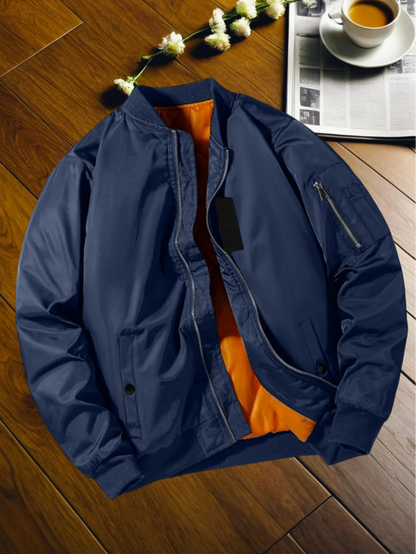 Bomber homme léger zippé en polyester