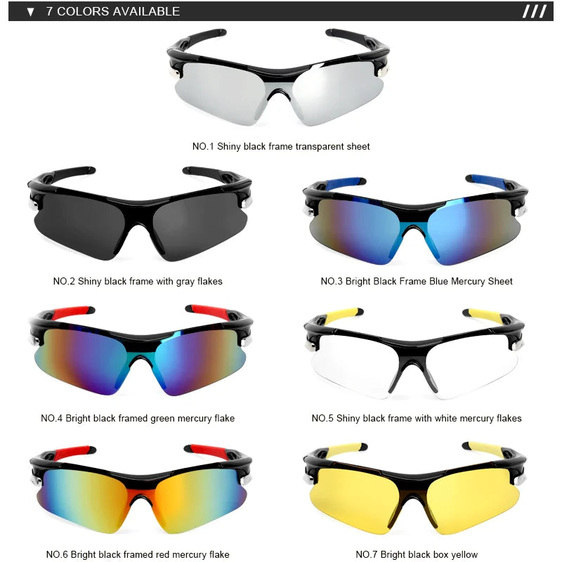 RIDERACE RR7427 Lunettes Cyclisme UV400 – Route, VTT & Outdoor