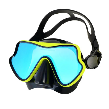 Masque de Plongée Snorkel en Silicone avec Verre Trempé – Large Vue Colorée pour Adultes et Jeunes - BLACKBEARD OUTDOOR INDUSTRIES