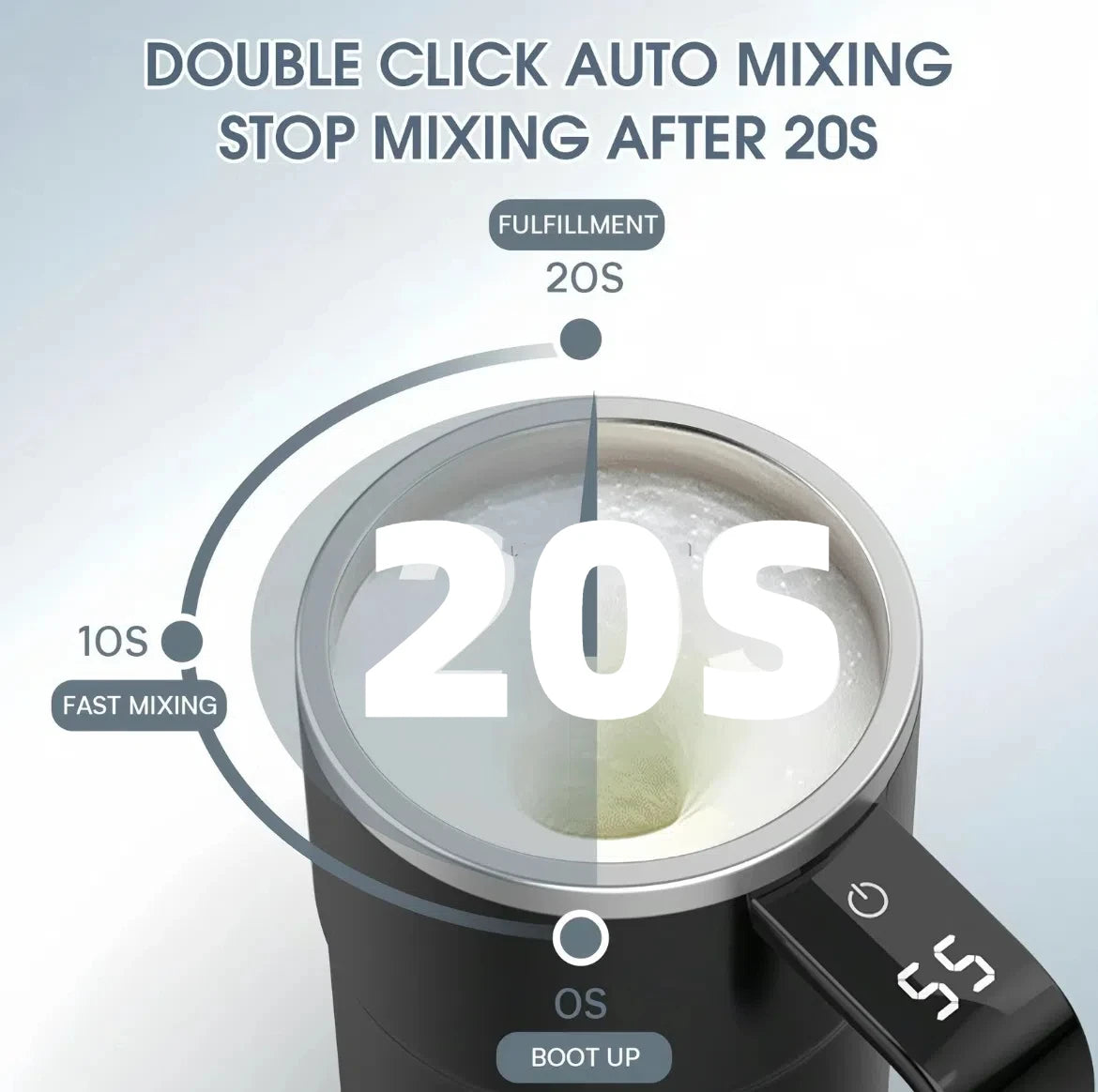 380ML Mini Electric Coffee Self Mixing Mug IP67 Waterproof Food Safe Coffee Mug USB Rechargeable Automatic Magnetic Cup For Tea BLACKBEARD OUTDOOR INDUSTRIES