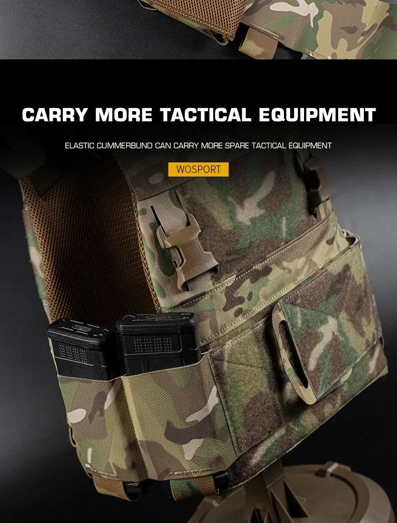 Gilet Tactique FCPC Minimaliste Multi-Mission – Fabrication en Cordura, Léger et Polyvalent, Veste de Chasse - BLACKBEARD OUTDOOR INDUSTRIES