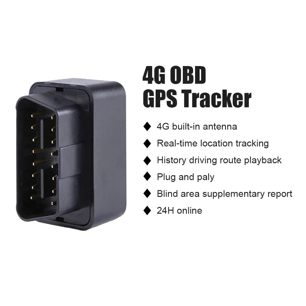 Traceur GPS 4G OBD Voiture – Temps Réel, Antivol, Alertes SMS, App Gratuite