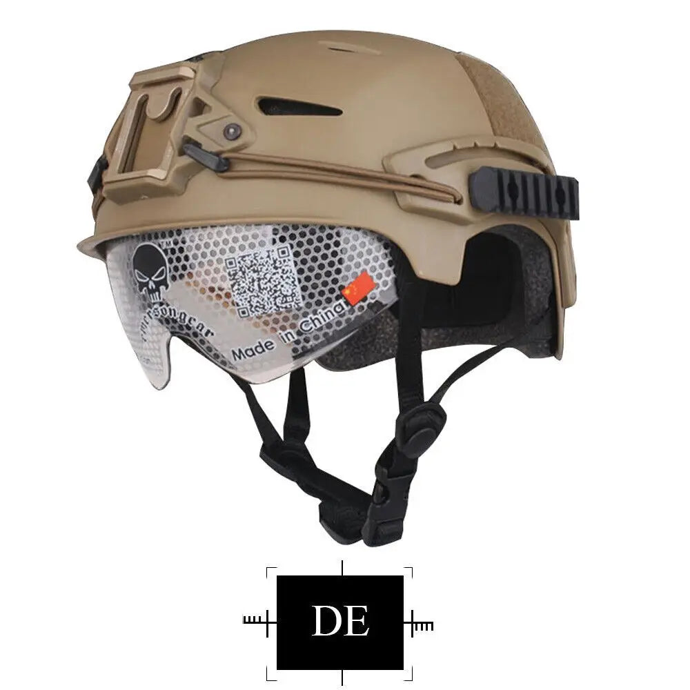 Casque type bump pour airsoft, réglable 58–64 cm