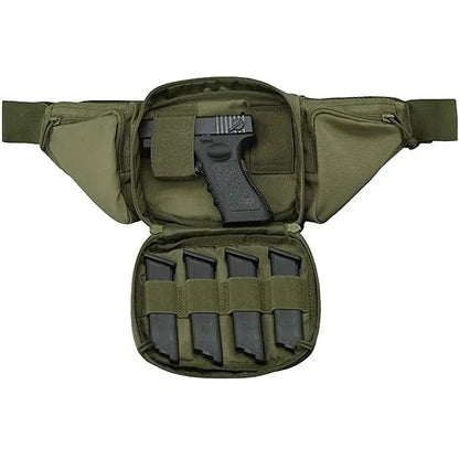 Sacoche banane tactique avec holster MOLLE - Port discret, porte-chargeurs intégrés, nylon résistant - BLACKBEARD OUTDOOR INDUSTRIES