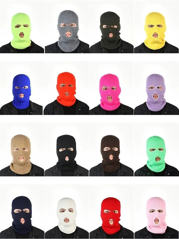 Balaclava cagoule trois trous en fibre acrylique Ma boutique