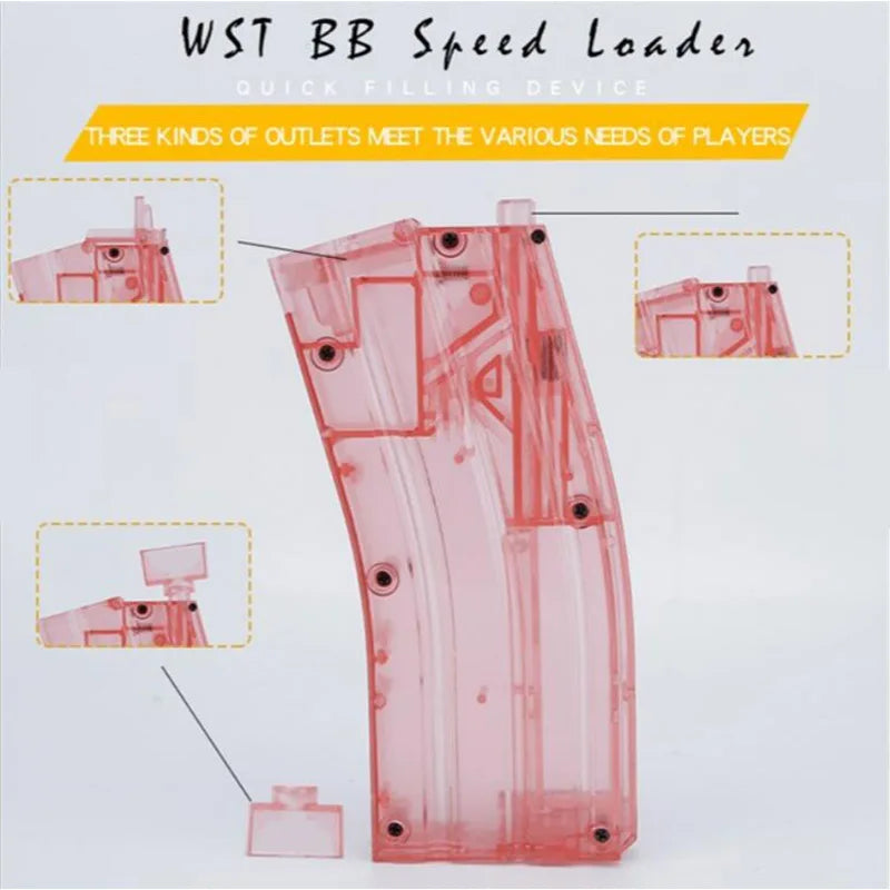 Chargeur rapide de billes airsoft 500 BBs en ABS