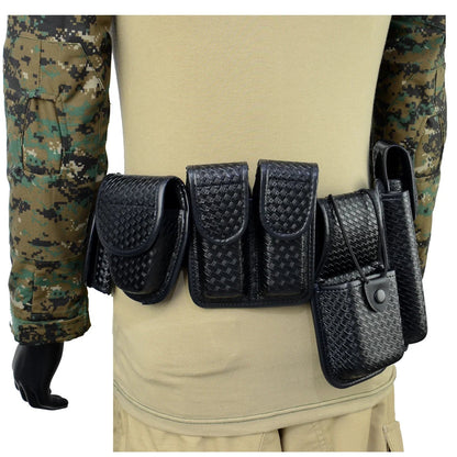 Set de Ceinture Tactique Modulaire pour Forces de l'Ordre - 8 en 1 avec Poche pour Chargeur et Étui à Menottes BLACKBEARD OUTDOOR INDUSTRIES
