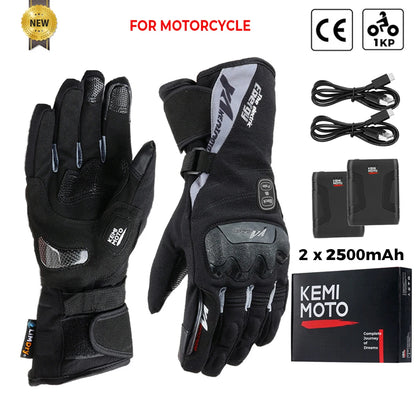 Gants chauffants rechargeables grand froid, tactiles et imperméables