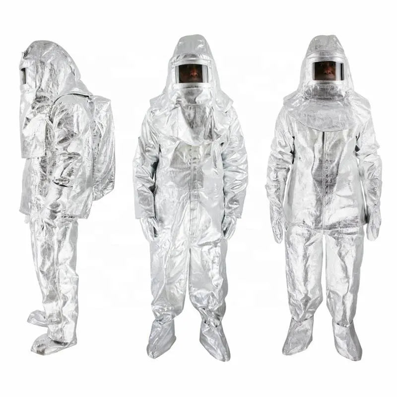 Combinaison ignifuge aluminisée 500 °C – Protection thermique pro pour pompiers et travaux à haute température - BLACKBEARD OUTDOOR INDUSTRIES