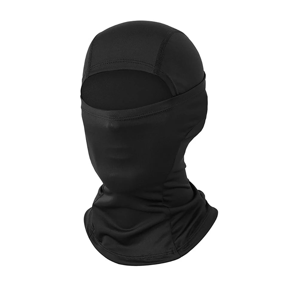 Cagoule anti-UV vélo et moto, masque visage et cou